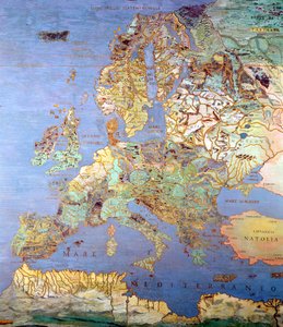 Map of Sixteenth Century Europe, from the 